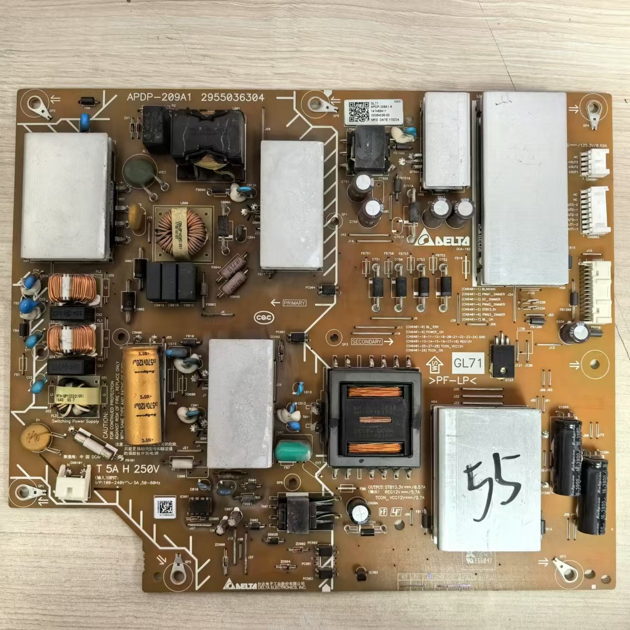 索尼KD-55X8000E电视电源板