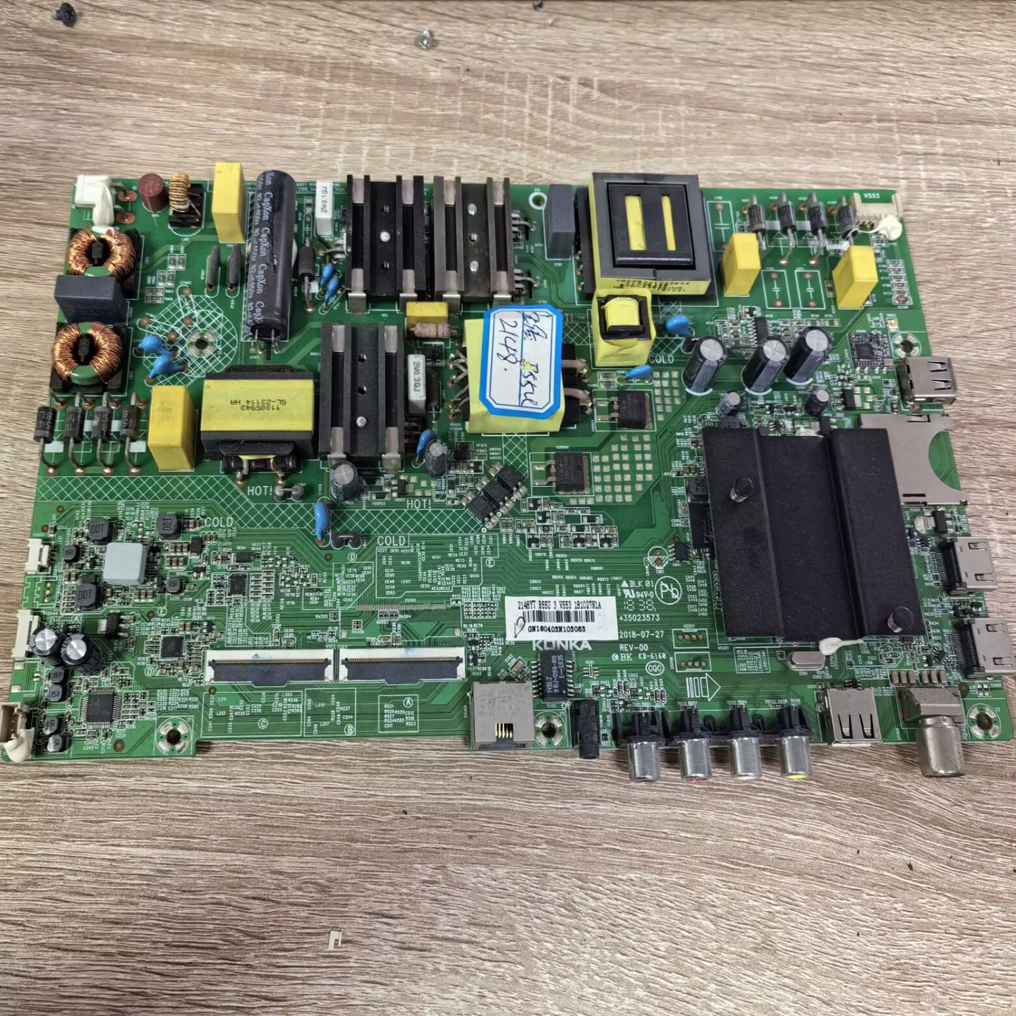 康佳B55U主板35023573屏214