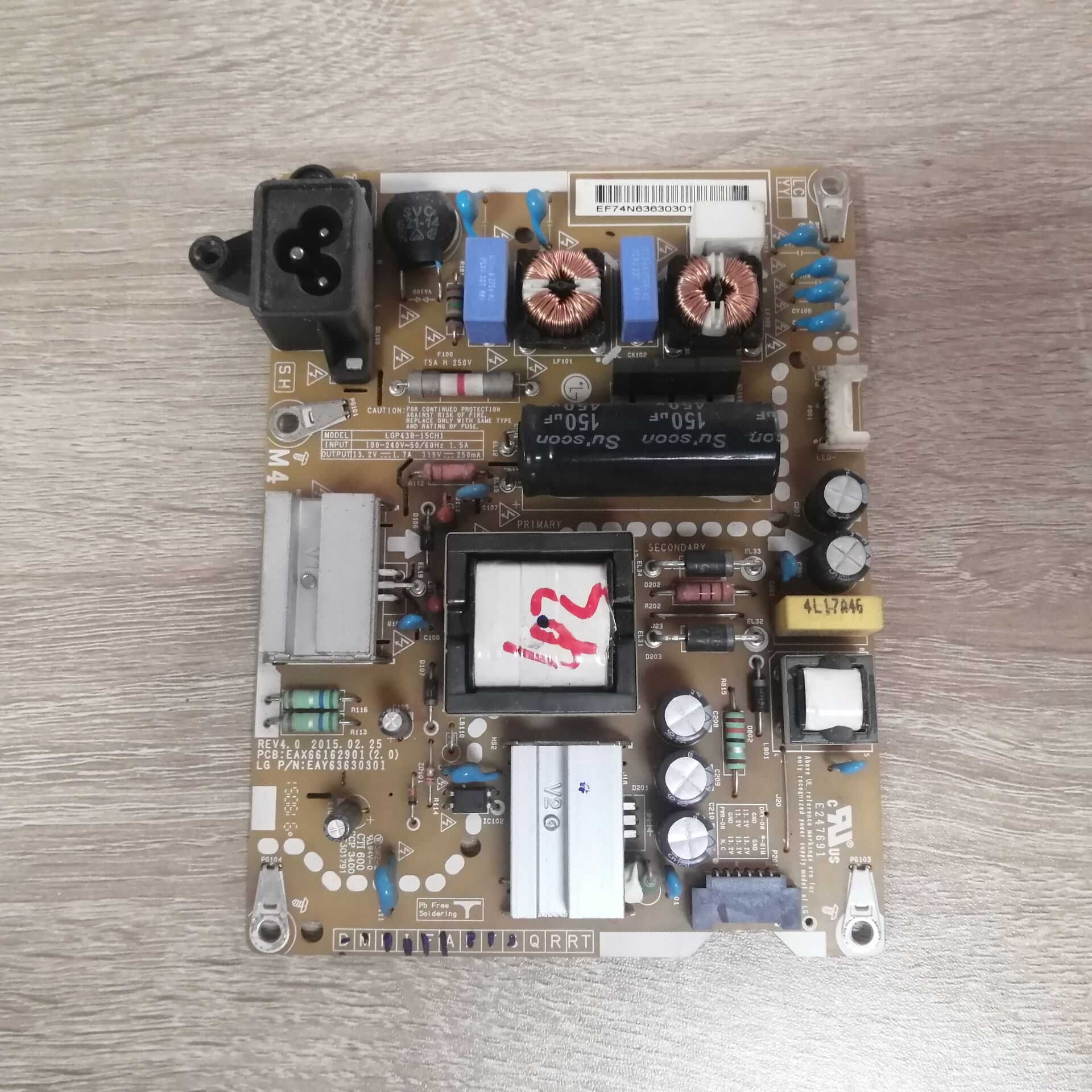 LG43LF5400-CA电源板EAX66