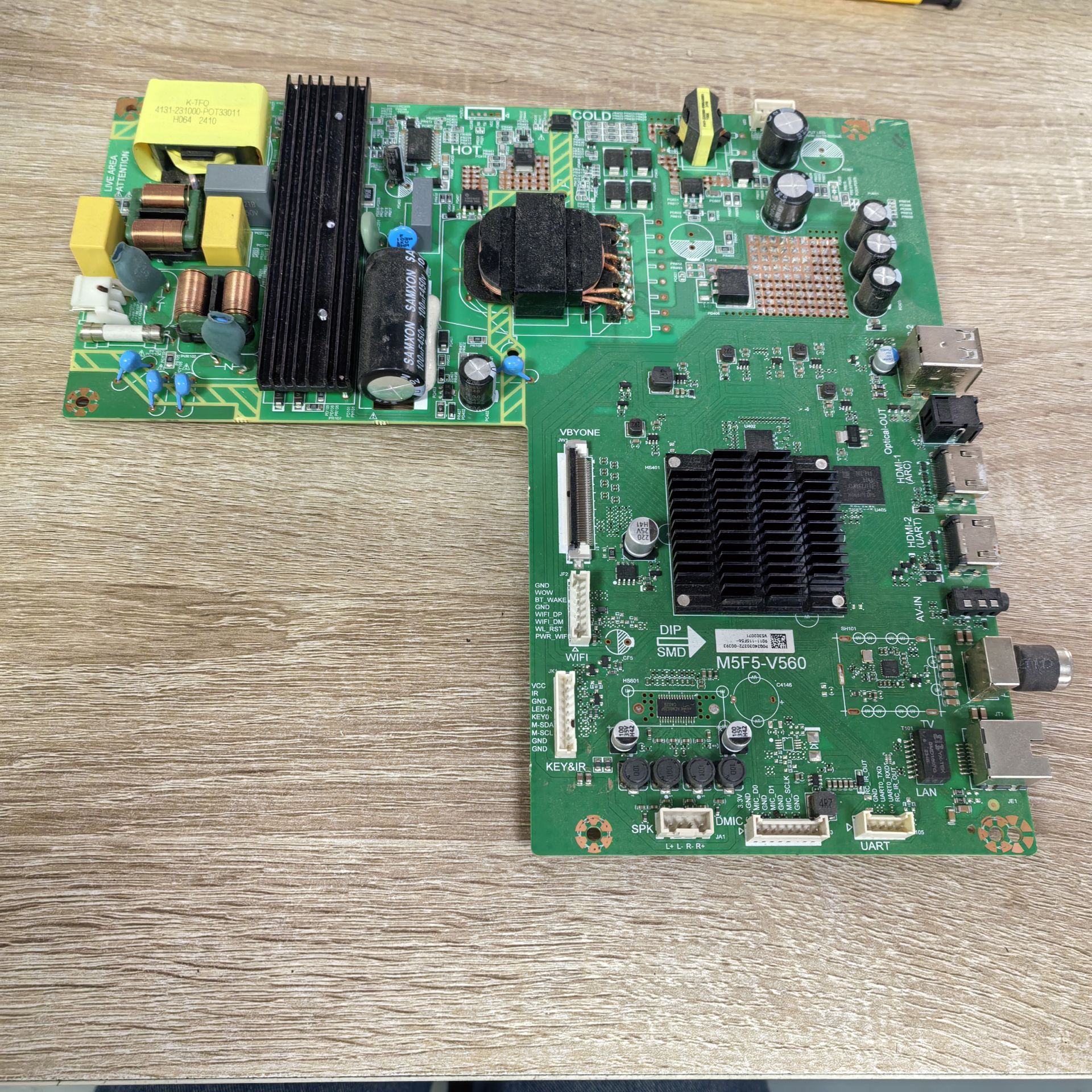 飞利浦65PUF7099/T3主板M5F5-