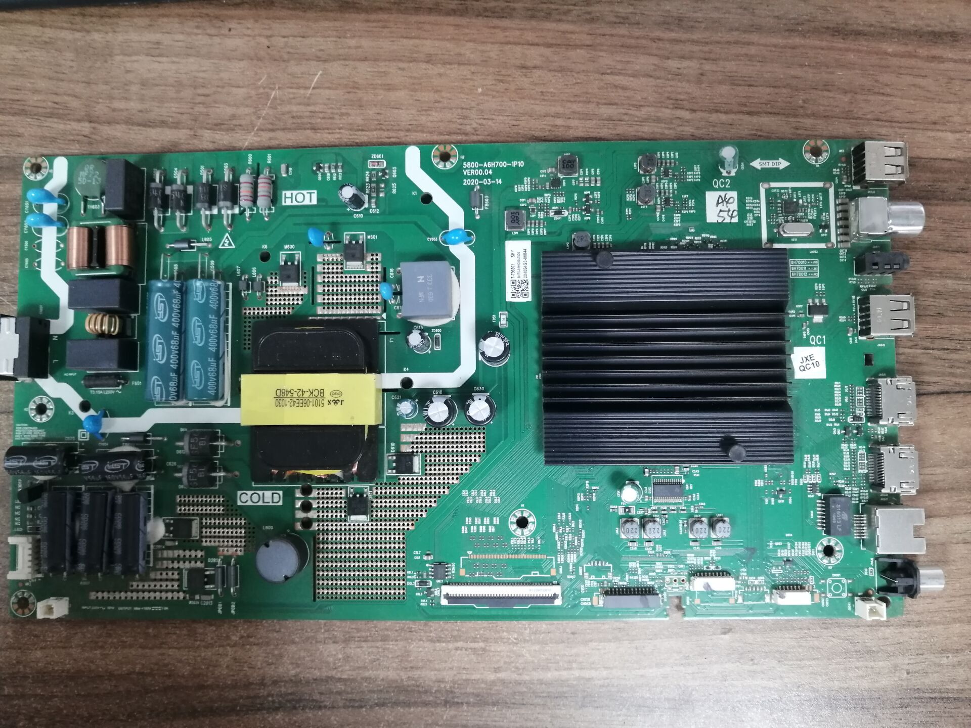 拆机创维55A6M主板580