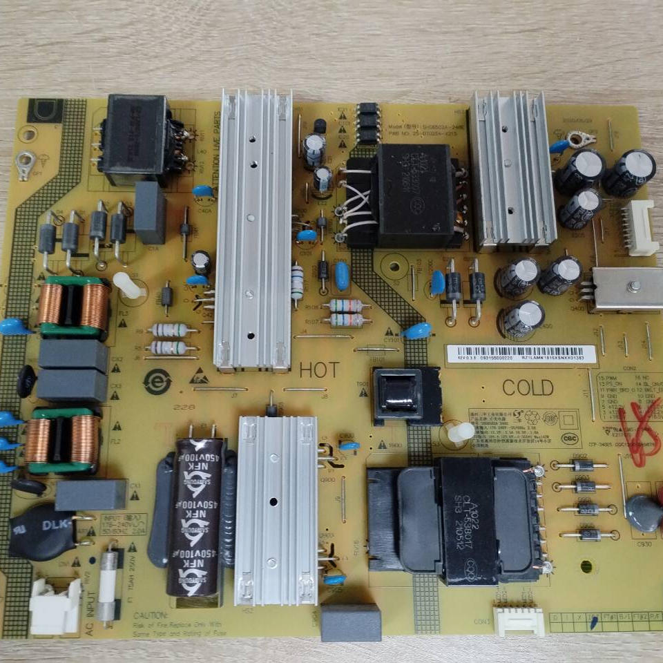 拆机红米L65M5-RK电视电源板SHG6502A-248E 25-DT0262-X215实拍图