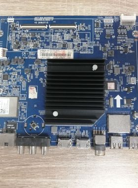 拆机 长虹50Q5TA主板JUC7.820.00209205 屏C500U17-E5-A实物图