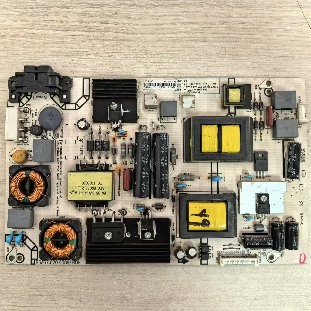 海信 LED49EC520UA 49K300U 电源板 RSAG7.820.6389 HLL-4255WA辉
