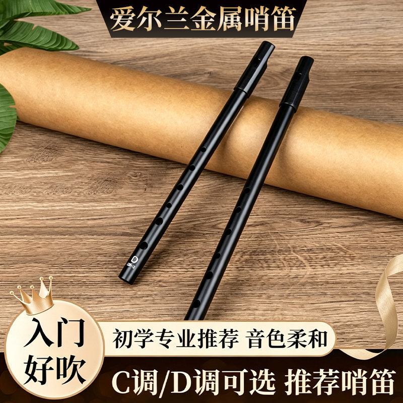 爱尔兰哨笛C调D调高音六孔竖笛风笛小学生初学者入门演奏儿童树脂