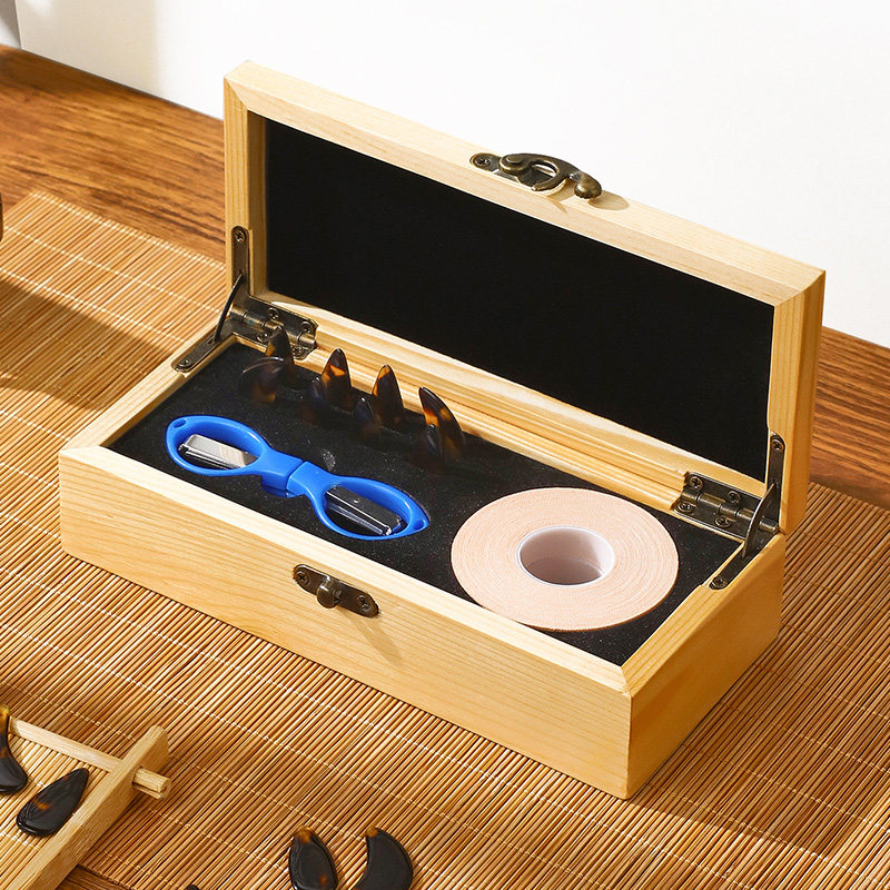 古筝指甲收纳盒收纳板胶布套装