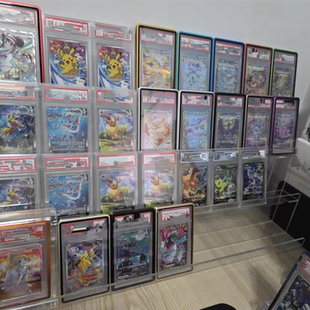 定制加工亚克力直播展示架 多层奥特曼卡片收纳收藏满星整盒收集