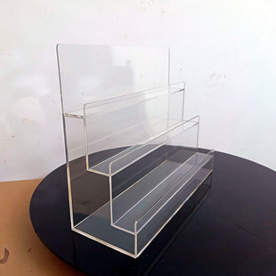 亚克力阶梯展示架小卡架辉月拆卡收纳架多层卡片摆放卡牌直播收纳