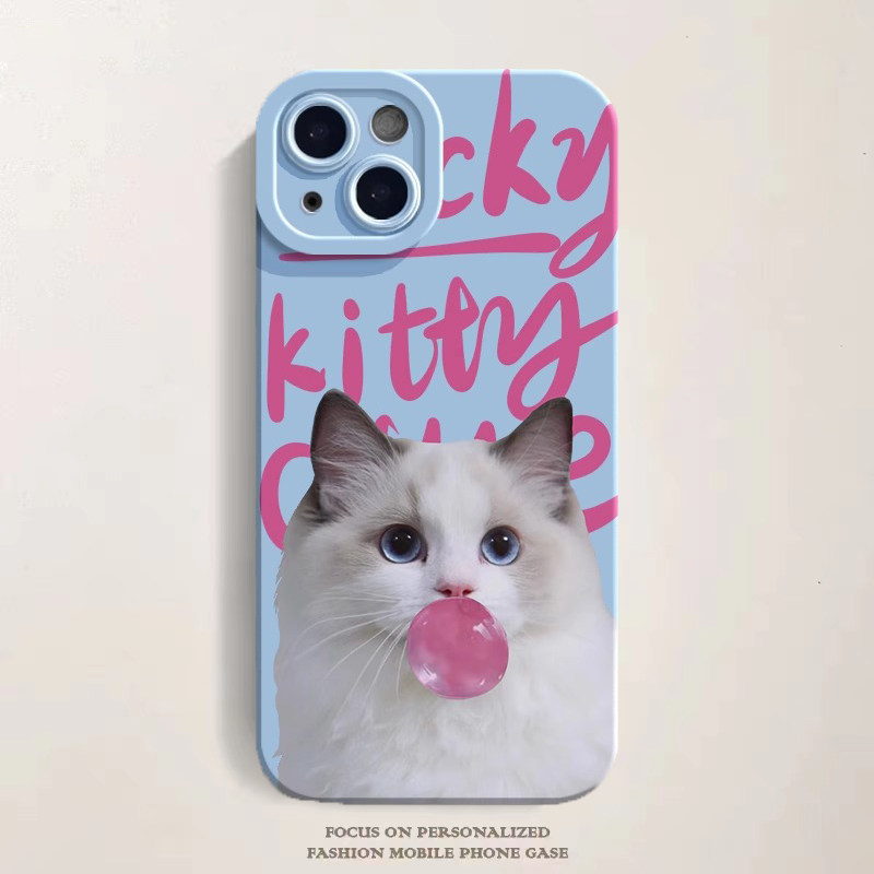 适用iPhone12手机壳新款苹果15promax泡泡猫咪13可爱个性14plus创意硅胶11镜头全包xsmax硅胶软壳防摔7/8怎么样,好用不?