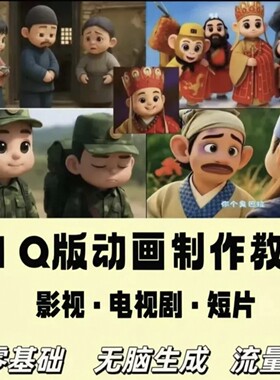 AIQq版动画影视制作教程电视剧短片动漫创作全套零基础入门课程