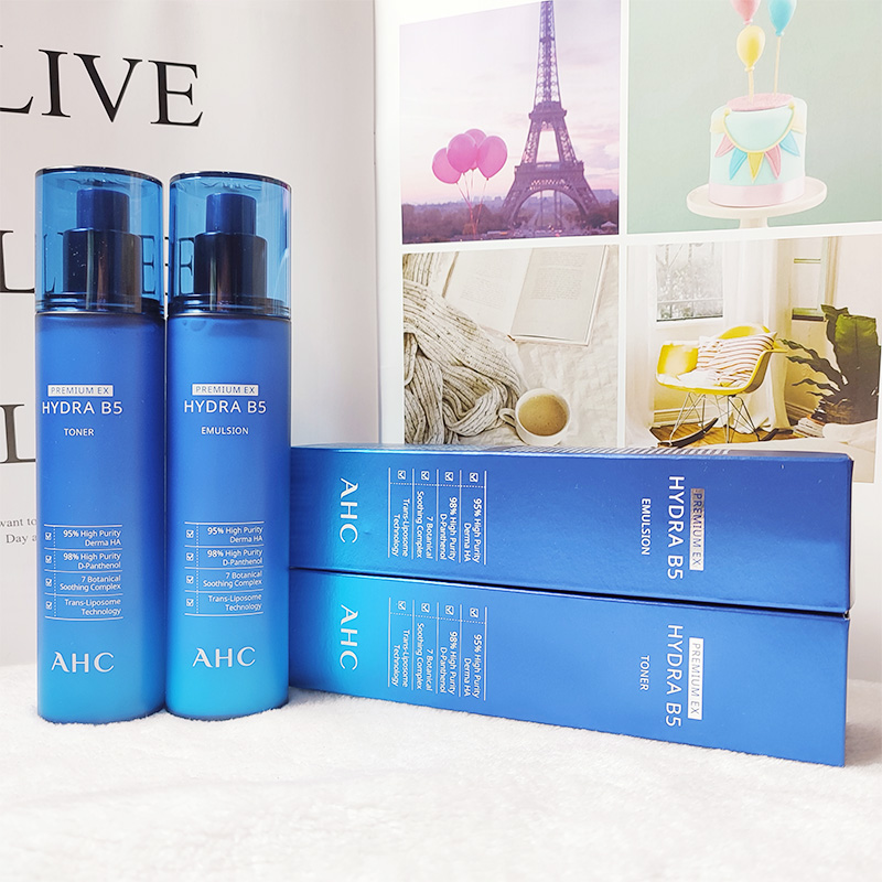 韩国 ahc新款b5玻尿酸水乳新版加量装140ml保湿滋润舒缓面部护理