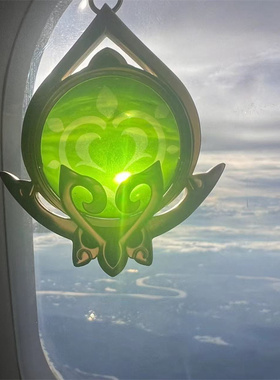 神之眼原神游戏周边挂件金属玻璃夜光钥匙扣稻妻蒙德月背包挂坠潮