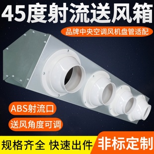 风机盘管喷射流风箱分风口中央空调静压箱散流球形可调远程送风