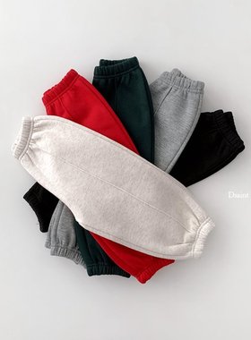 beni韩国童装2025冬新款dsaint儿童休闲长裤男女童裤子百搭薄绒