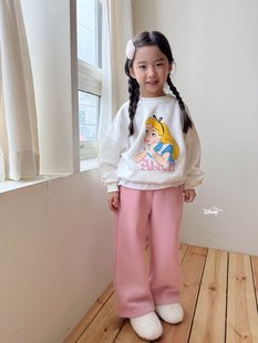 beni韩国童装2025冬新款dsaint儿童圆领卡通套装男女童长袖公主套