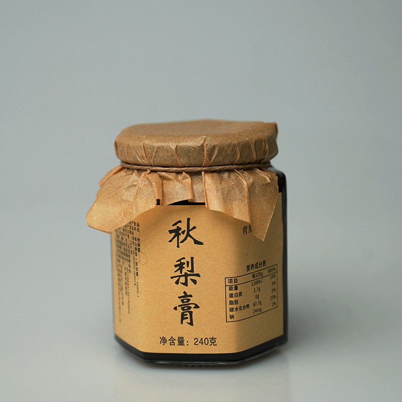 手工秋梨膏山酥梨鲜梨熬制儿童孕妇纯梨膏砀山100%纯梨膏古法熬制