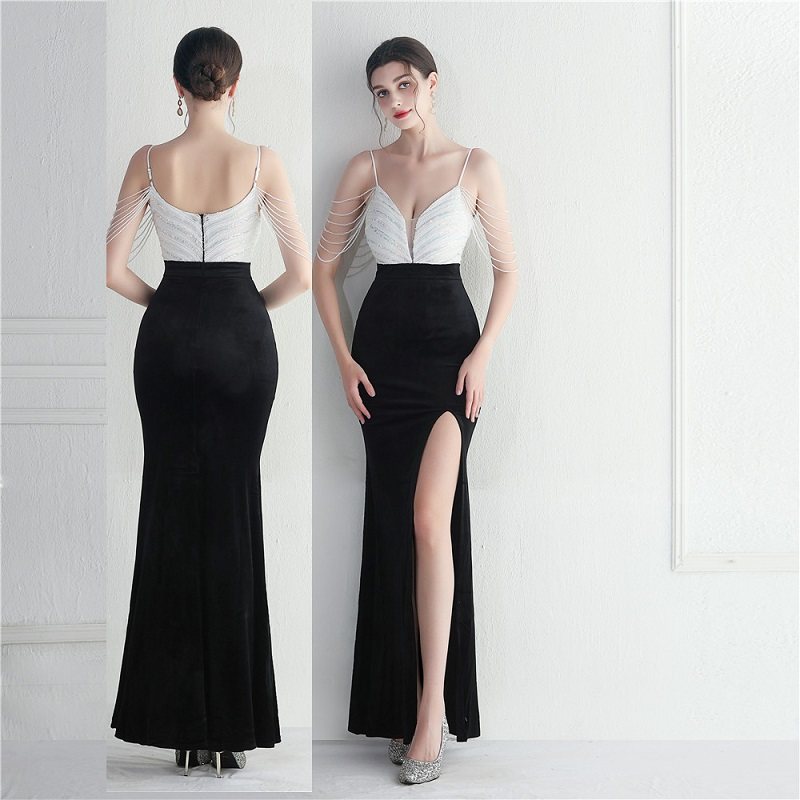 晚礼服女2026新款亮片高级感端时尚成人礼年会主持人宴会名媛聚会