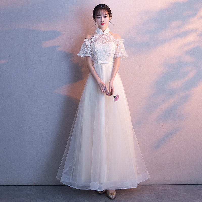 艺考表演礼服女公主长裙仙气音乐气质小个子成人学生独唱优雅大码