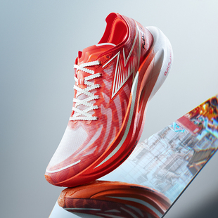 男 缓震跑步鞋 361飞燃2.0全掌碳板PB竞速跑鞋 专业马拉松透气运动鞋