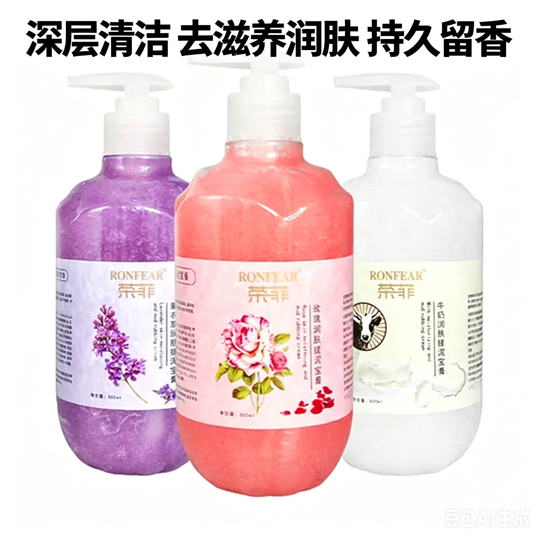 牛奶润肤搓泥宝荣菲深层清洁嫩肤搓泥浴宝