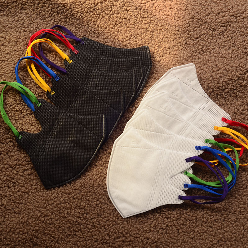 3D立体口罩成人黑白彩色耳带