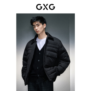 新品 GXG男裝 GEX1D2526374 2023年冬季 羽絨服 商場同款 黑色短款
