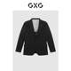 黑色套西西装 男装 春季 系列商务外套面试正装 品正装 GXG男装