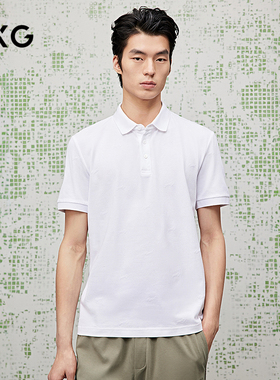 [商场同款]GXG男装满身植绒易打理男士polo衫25夏新品G25X242042