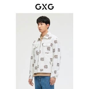 2023年春季 满印夹克外套 品 少年时代系列时尚 GXG男装