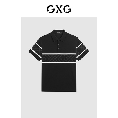 2024年夏季男士撞色印花索罗娜面料polo衫男短袖