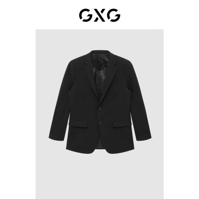 GXG男装 黑色经典平驳领西装 2023年冬季品GFX11300051