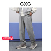 24年春季 GXG男装 年系列浅花灰针织裤 品GFX10200421