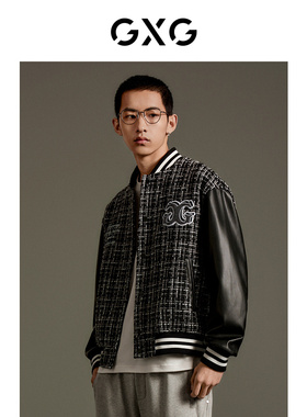 GXG男装 小香风棒球夹克外套 2023年秋季品GEX12113003