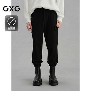 男 GXG男装 通勤休闲裤 长裤 24年冬G24X024150 四面弹工装