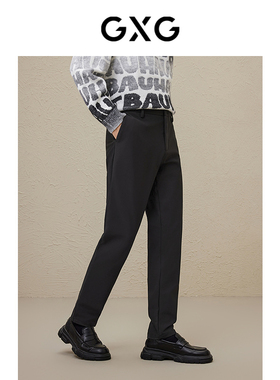 GXG男装  黑色简约小脚长裤 2023年冬季品GEX10227884