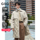 三防 GXG男装 轻薄风衣式 羽绒服男长款 通勤保暖羽绒服24冬新品