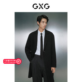 品 大衣外套 零压多色简约含羊毛基础轻量长款 23年冬季 GXG男装