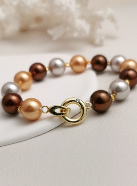 珍珠手链混彩时尚简约轻奢贝珠
