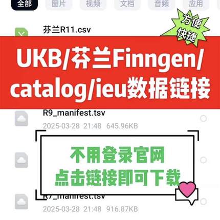 生信分析UKB ukbiobank芬兰数据库Finngen catalog ieu数据全链