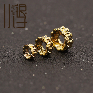 合金隔珠 迷你金色吞噬隔片散珠 文玩搭配 DIY男士编绳手串配件