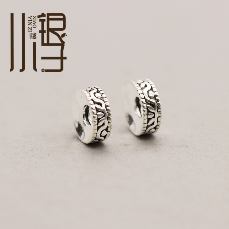 泰银隔珠 做旧天眼图腾花纹隔片S925纯银银饰DIY编绳串珠材料配件,饰品/流行首饰/时尚饰品新,其他DIY饰品配件,淘宝优惠券,粉丝福利购,淘宝优惠卷