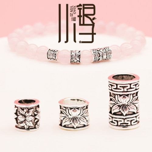 莲花回纹睡莲桶珠隔珠