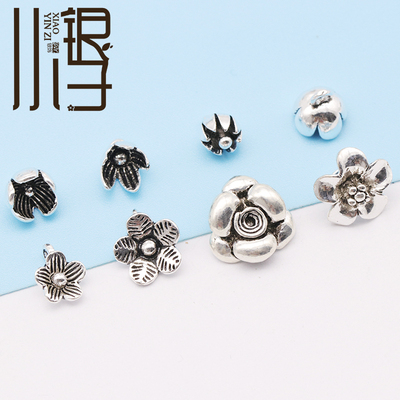 S925纯银花苞迷你小花吊坠