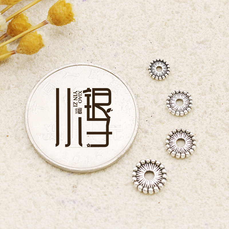 泰银圆形 隔片圆边缀边垫片隔珠水晶手链DIY串珠材料S925纯银配件,饰品/流行首饰/时尚饰品新,其他DIY饰品配件,淘宝优惠券,粉丝福利购,淘宝优惠卷