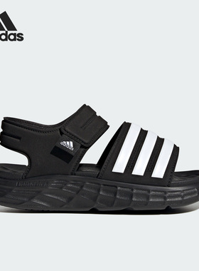 Adidas/阿迪达斯正品新款厚底轻便露趾大童运动沙滩凉鞋HP5832
