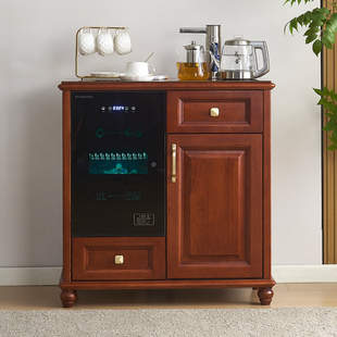 客厅高端全自动消毒饮水机柜 家用美式 中式 茶吧机一体柜子2025新款