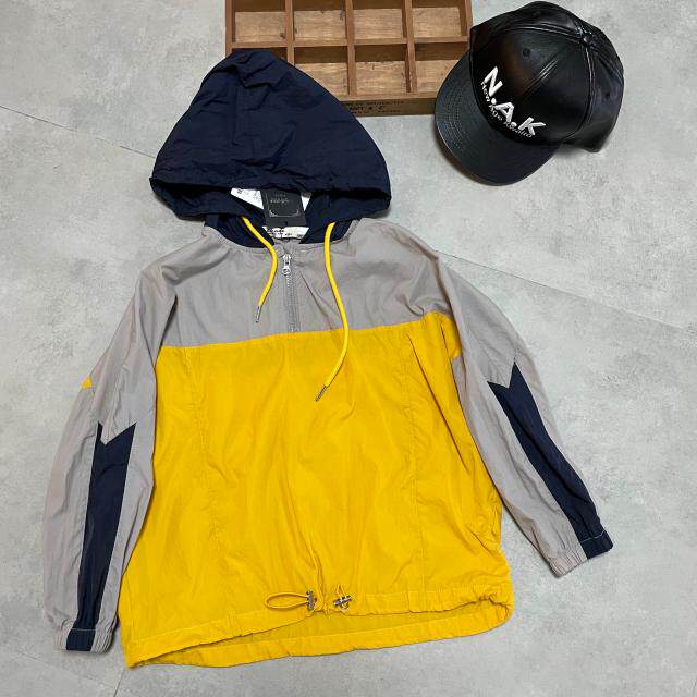 한국판 아동복 봄 가을 남성 여성 중대형 아동 배색 후드 스웨트 셔츠 윈드 브레이커 자외선 차단 및 방풍 120-160