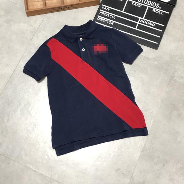 外贸短袖拼色珠地棉POLO