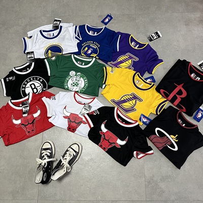 圆领运动短袖湖人公牛速干