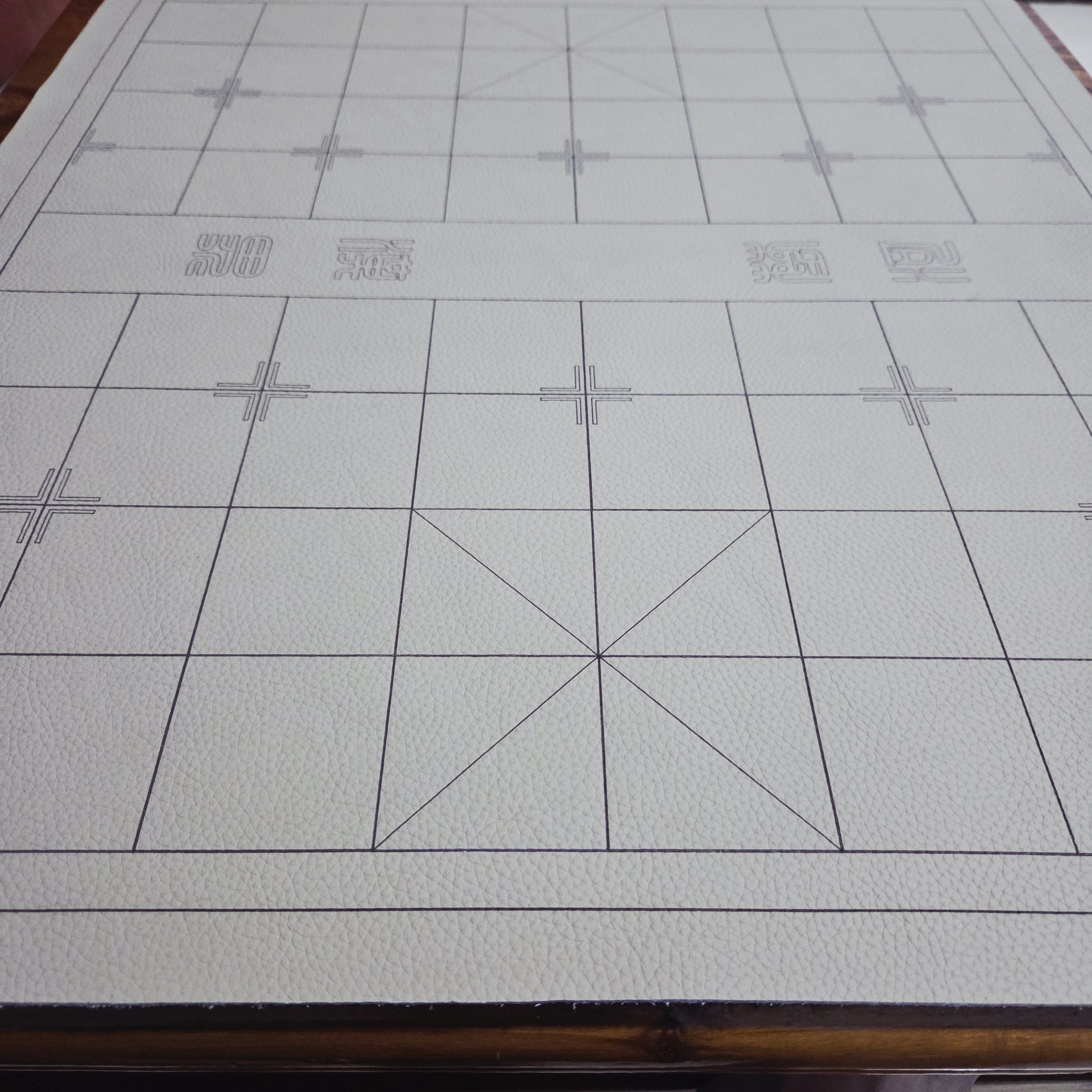 简版牛皮象棋盘柔软耐磨防水